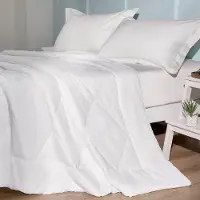Benza Ibenzoa Couette d'été légère en microfibre, 155 x 220 cm – Blanche, 150 g/m², respirante et évacuant l'humidité
