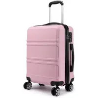Unyqoos Valise de voyage Benzoa en polycarbonate : une valise robuste avec des roulettes réglables, une fonction de blocage, un cadenas verrouillable et des compartiments intérieurs modulables