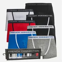 French Connection Boxers FC seven pack hommes - Fc4 Rouge/Noir/Blanc/Noir/Prince/Gris/Noir
