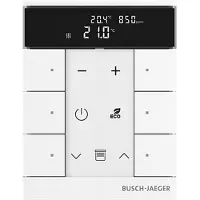 Busch-Jaeger BUSC Élément de commande, Thermostat, Blanc