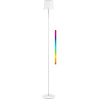 Goobay Lampe sur pied LED sans fil, taille XL, 122 cm, RGBW, blanc