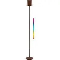 Goobay Lampe sur pied LED sans fil, taille XL, 122 cm, RGBW, couleur cuivre