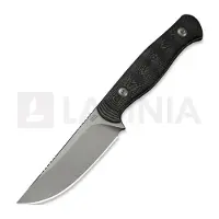 We Knife Notchline WE25047-1, Stonewashed CPM S35VN, Blade Milled Rose Carbon Fiber, couteau de chasse