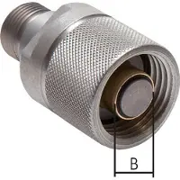Tameson Coupleur hydraulique en acier Bouchon 8 mm L Anneau de coupe ISO 14540/8434-1 D M32 x 3