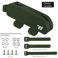 StarTech.com Sacoche de cadre pour vélo - Sacoche de tube supérieur - TPU étanche - 0,7L - Pour vélo de route et vélo de gravel - Fixation par vis ou par sangles - Vert foncé