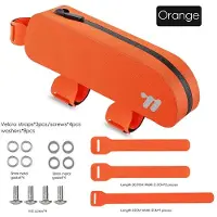 StarTech.com Sacoche de cadre pour vélo - Sacoche de porte-bidon (0,7 l) - Matériau TPU étanche - Fixation par vis ou par sangle - Adaptée aux vélos de gravel et de course - Couleur : orange