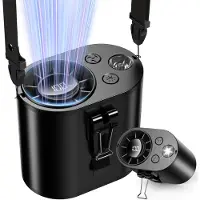 StarTech.com Ventilateur portable à suspendre à la taille - Ventilateur personnel - 10 vitesses - Batterie rechargeable de 10000 mAh - Écran LED - Idéal pour les travaux en extérieur