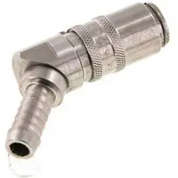Tameson Acier inoxydable DN 6 (Micro) Manchon d'accouplement d'air douille 9 mm Pilier de tuyau