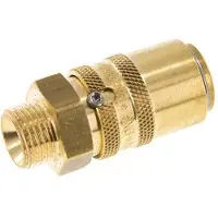 Tameson Laiton DN 9 Coupleur de moule femelle M16x1.5 Filets mâles Protection contre le déverrouillage Double obturation