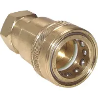 Tameson Coupleur hydraulique DN 40 en laiton Prise femelle G 1 1/2 pouce Filets femelles ISO 7241-1 B D 44.5mm