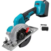 OEM Scie circulaire, lame de 125 mm, angle de coupe réglable, avec 1 batterie