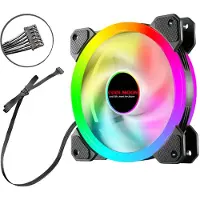 OEM Ventilateur de boîtier, éclairage RGB, fonctionnement silencieux, tel que montré, tel que représenté, RGB