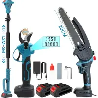 OEM Scie à chaîne électrique, moteur sans balais, tige télescopique, kit comprenant une batterie et une tige télescopique (modèle B-2)