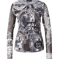 Monari T-shirt gris / noir / blanc