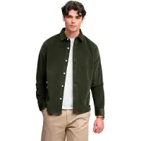 Superdry pour homme. M4011188A Surchemise Verte (S), Casuel, Velours côtelé, Manche longue