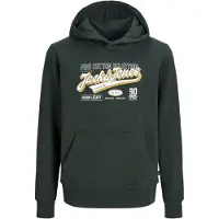 Jack & Jones Kids Junior Sweat miel / vert foncé / blanc