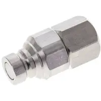 Tameson Bouchon hydraulique en acier inoxydable DN 6 à face plate G 1/4 pouce filetage femelle ISO 16028 CEJN D 16.2mm