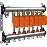 Belimo Manifold 7 X Vannes De Zone 24VAC/DC 75s 0-10V 1Nm IP40 EM-ECQ-07F/CQ24A-SZ