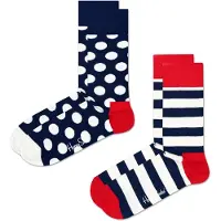 Happy socks Chaussettes '2-Pack Big Dot Socks' bleu foncé