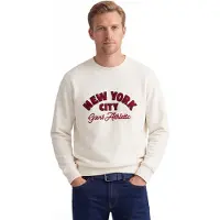 Gant pour homme. 2067153 Sweat-shirt avec design saisonnier beige (M), Casuel, Coton