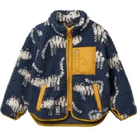 Liewood Veste en polaire 'Nolan' bleu marine / jaune / noir / blanc