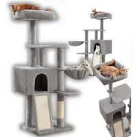 Feandrea Grande Tour Griffoir pour Chat 4 Niveaux Marron