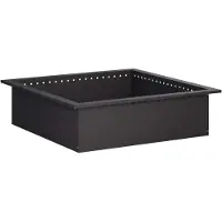 vidaXL Cheminée d'extérieur, noire, 80 x 80 x 25 cm, en acier