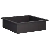 vidaXL Cheminée d'extérieur, cercle noir, 90 x 90 x 25 cm, acier