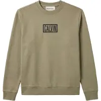 Calvin Klein Jeans Sweat-shirt beige foncé / noir