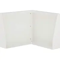 vidaXL Muret de soutènement, 50 x 50 x 30 cm, acier, blanc