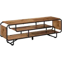 vidaXL Support TV , 140 x 36 x 45 cm, en bois massif et panneaux de particules