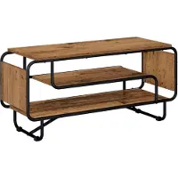 vidaXL Support TV , 98 x 36 x 45 cm, en bois massif et panneaux de particules