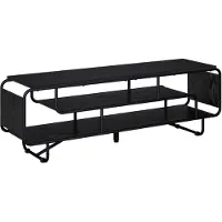 vidaXL Support TV 140 x 36 x 45 cm, noir, imitation chêne, bois composite