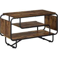 vidaXL Support TV 80 x 36 x 45 cm, bois imitation chêne fumé