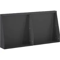 vidaXL Muret de soutènement, 2 pièces, 40 x 12 x 50 cm, acier, noir
