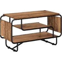 vidaXL Support TV , 80 x 36 x 45 cm, en bois massif et panneaux de particules