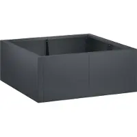 vidaXL Muret de soutènement, 4 pièces, 100 x 100 x 30 cm, acier, anthracite