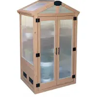 Westmann Gaia : Armoire de culture pour serre, en bois, serre de balcon, dimensions 1x1 mètre