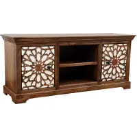 Marrakesch Orient & Mediterran Interior Meuble TV bas oriental Rabat 150 cm | Meuble TV vintage marocain étroit | Meubles orientaux en bois massif pour le couloir, la chambre, le salon ou la salle de bains