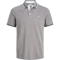 Jack & Jones Paulos Plus Size Short Sleeve Polo Gris 3XL Homme
