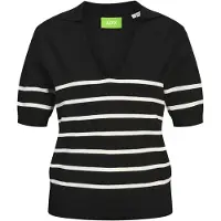 JJXX Layla Comfy Jjxx Polo à manches courtes Noir L Femme Noir L