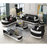 AEA Salon Set Sidebaord Table basse Table d'appoint 7pcs. Garniture complète