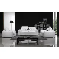 AEA Ledersofa Couchen Sofagarnitur Sofa Sitzer Set Sofas Polster Couch 3tlg Sessel