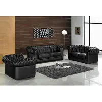 AEA Sofagarnitur Chesterfield Möbel Sofa Sitzer Set Sofa Polster Couch Leder Sessel