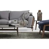AEA Ensemble de canapés 4 places Fauteuil 4 places Tissu Canapés Design Moderne Gris