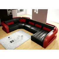 Xl Moebel Gmbh Ledersofa USB Wohnlandschaft Garnitue Polsterecke Eckcouch Sofa U-Form Bergamo