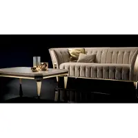 AEA Table basse design noble Table d'appoint Table de salon en bois Tables arredoclassic