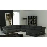 AEA Canapé d'angle Canapé en cuir Polster Wohnlandschaft Couch Eck Garniturur U Form EltmannG