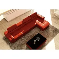 Xl Moebel Gmbh Ecksofa Ledersofa + USB Wohnlandschaft L-Form Sofa Polster Sitz Ecke Tettau Rot