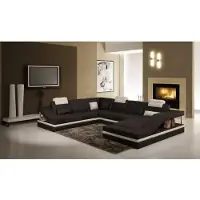 AEA Wohnlandschaft Ecksofa Ledersofa Sofa mit USB,Polster Sitz Eck Garnitur 2723